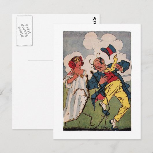  wizard van Oz-illustratie Briefkaart (Voorkant / Achterkant)