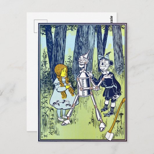  wizard van Oz-illustratie Briefkaart (Voorkant / Achterkant)