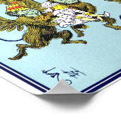  wizard van Oz-illustratie Poster (Hoek)