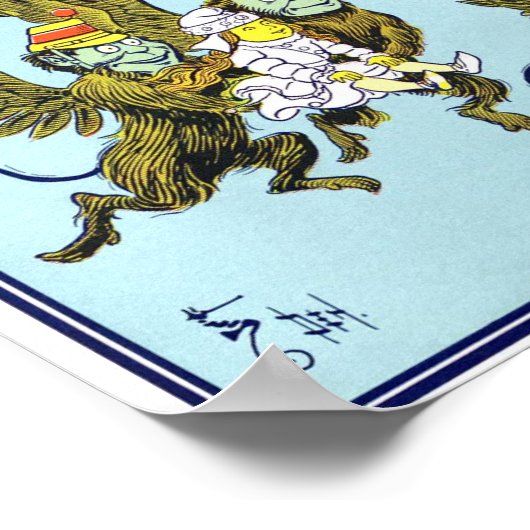  wizard van Oz-illustratie Poster (Hoek)