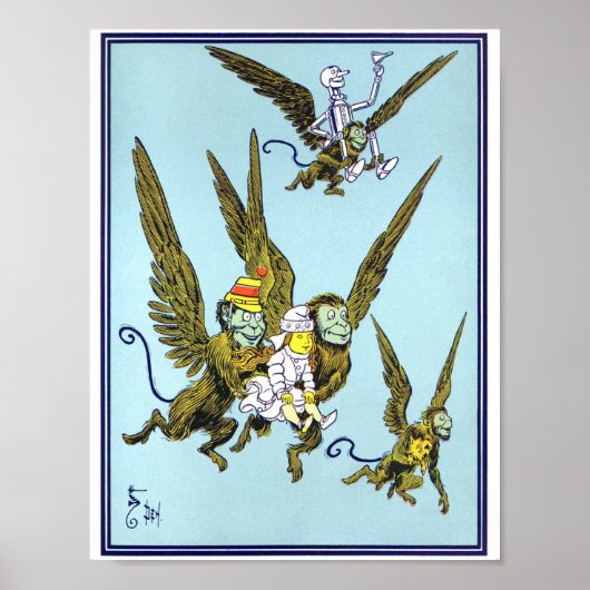  wizard van Oz-illustratie Poster (Voorkant)