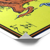 wizard van Oz-illustratie Poster (Hoek)