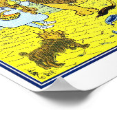 wizard van Oz-illustratie Poster (Hoek)