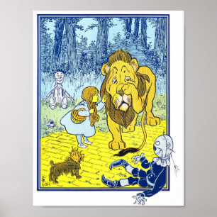 wizard van Oz-illustratie Poster