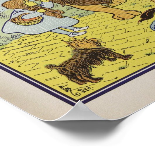  wizard van Oz-illustratie Poster (Hoek)