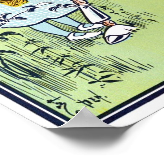  wizard van Oz-illustratie Poster (Hoek)