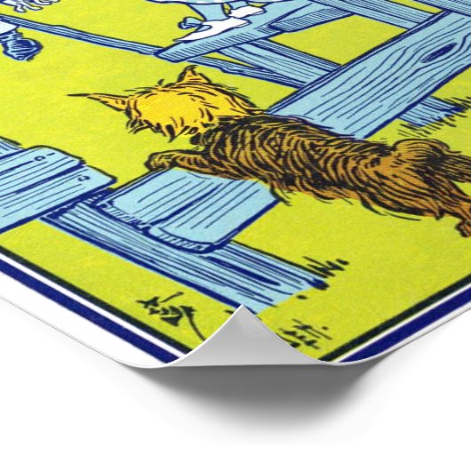  wizard van Oz-illustratie Poster (Hoek)