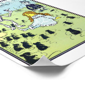 wizard van Oz-illustratie Poster (Hoek)