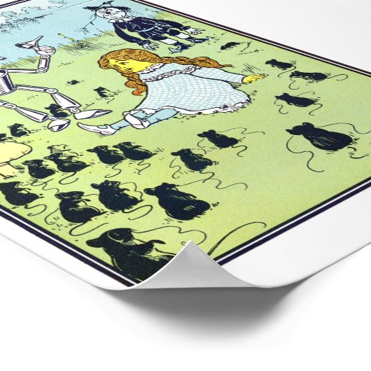 wizard van Oz-illustratie Poster (Hoek)