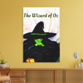 WIZARD VAN OZ MELTING WITCH CANVAS AFDRUK (Insitu (Woonkamer))
