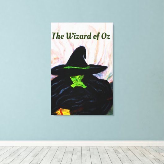 WIZARD VAN OZ MELTING WITCH CANVAS AFDRUK (Insitu (Houten vloer))