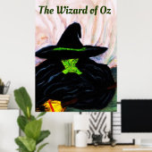 WIZARD VAN OZ MELTING WITCH POSTER (Thuiskantoor)