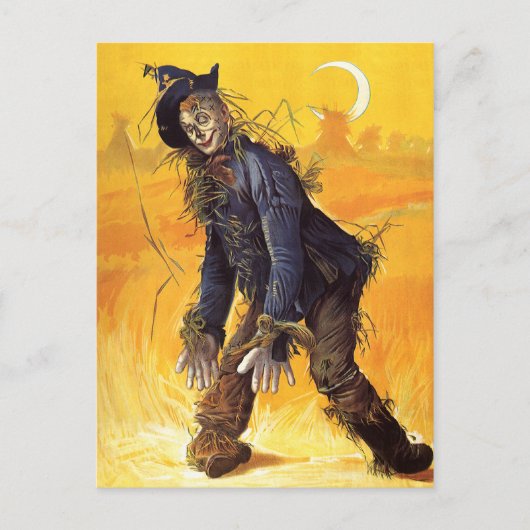 wizard van Oz Scarecrow Briefkaart (Voorkant)