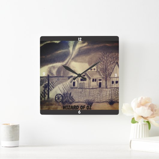 WIZARD VAN OZ-TWISTER VIERKANTE KLOK (Huis)
