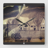 WIZARD VAN OZ-TWISTER VIERKANTE KLOK (Voorkant)