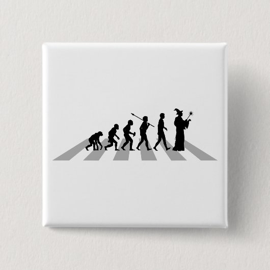 Wizard Vierkante Button 5,1 Cm (Voorkant)