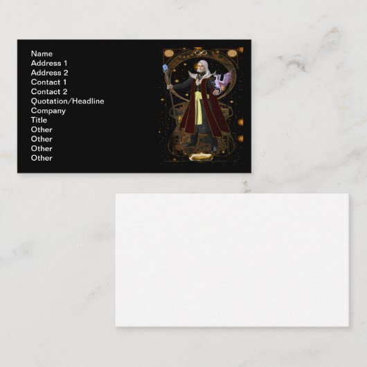 Wizard Visitekaartje (Voorkant / Achterkant)
