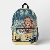  wizard voor Oz-tekens, Gele Brick Road Bedrukte Rugzak (Voorkant)