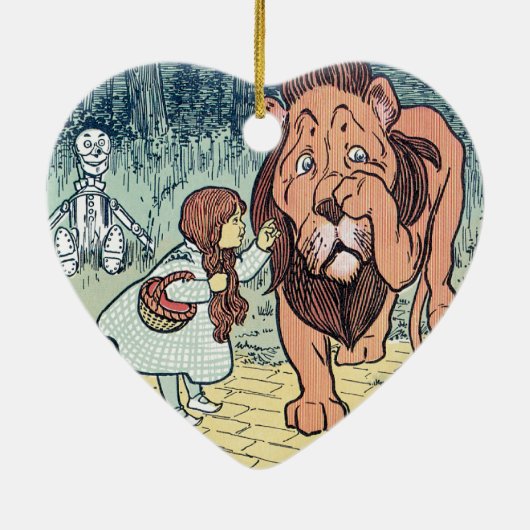  wizard voor Oz-tekens, Gele Brick Road Keramisch Ornament (Achterkant)