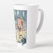  wizard voor Oz-tekens, Gele Brick Road Latte Mok (Rechterhoek)