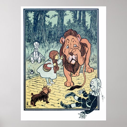  wizard voor Oz-tekens, Gele Brick Road Poster (Voorkant)