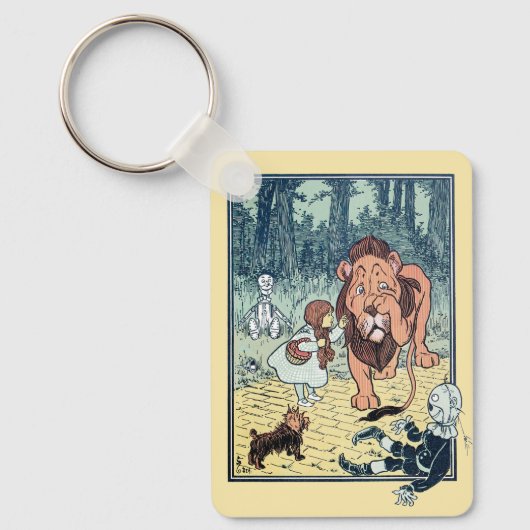  wizard voor Oz-tekens, Gele Brick Road Sleutelhanger (Voorkant)