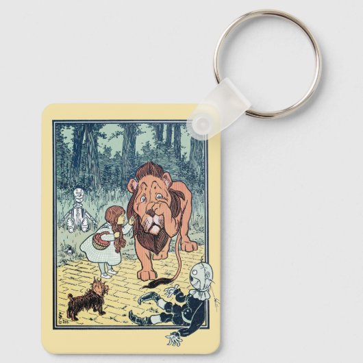  wizard voor Oz-tekens, Gele Brick Road Sleutelhanger (Achterkant)