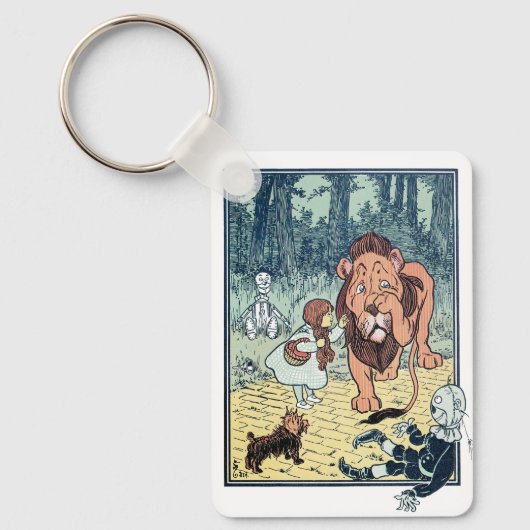  wizard voor Oz-tekens, Gele Brick Road Sleutelhanger (Voorkant)