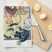  wizard voor Oz-tekens, Gele Brick Road Theedoek (Quarter Fold)