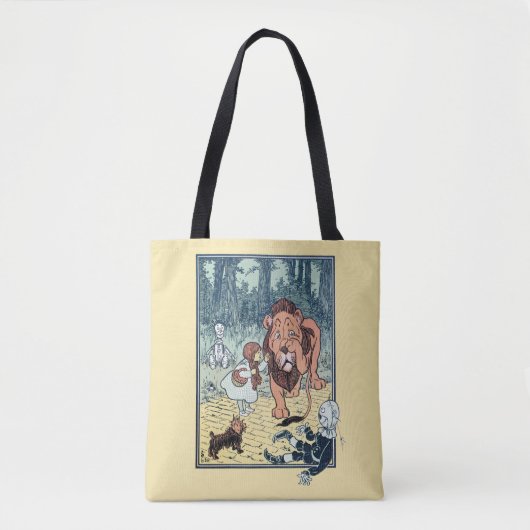  wizard voor Oz-tekens, Gele Brick Road Tote Bag (Voorkant)