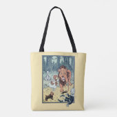 wizard voor Oz-tekens, Gele Brick Road Tote Bag (Achterkant)