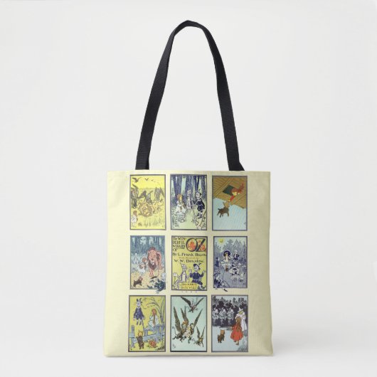  wizard voor Oz-tekens, Gele Brick Road Tote Bag (Voorkant)