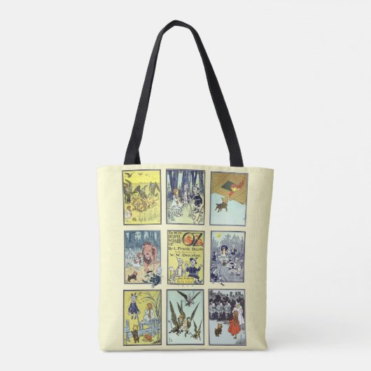  wizard voor Oz-tekens, Gele Brick Road Tote Bag (Achterkant)