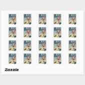  wizard voor Oz-tekens, Gele Brick Road Vierkante Sticker (Vel)