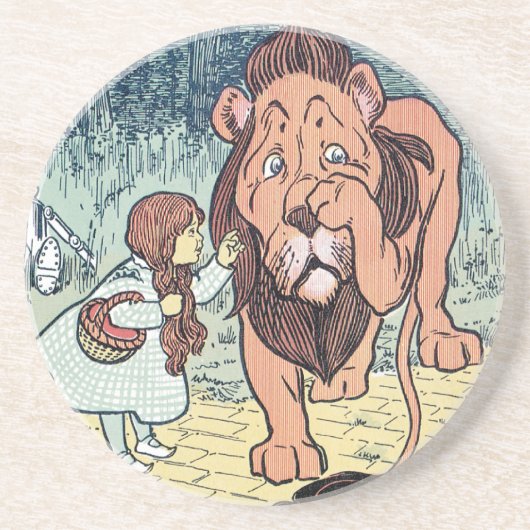 wizard voor Oz-tekens, Gele Brick Road Zandsteen Onderzetter (Voorkant)