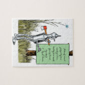 wizard voor Oz, Tinman Reading Sign Legpuzzel (Horizontaal)