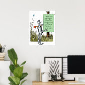 wizard voor Oz, Tinman Reading Sign Poster (Thuiskantoor)
