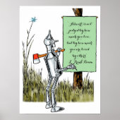 wizard voor Oz, Tinman Reading Sign Poster (Voorkant)