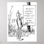  wizard voor Oz, Tinman Reading Sign Poster (Voorkant)
