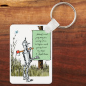  wizard voor Oz, Tinman Reading Sign Sleutelhanger (Achterkant)