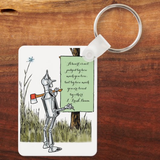 wizard voor Oz, Tinman Reading Sign Sleutelhanger (Achterkant)