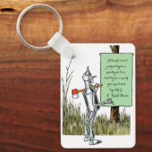wizard voor Oz, Tinman Reading Sign Sleutelhanger (Voorkant)