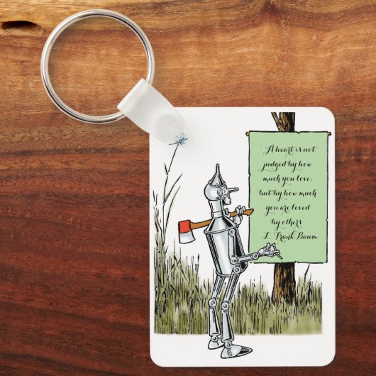 wizard voor Oz, Tinman Reading Sign Sleutelhanger (Voorkant)