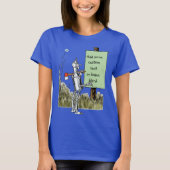 wizard voor Oz, Tinman Reading Sign T-shirt (Voorkant)