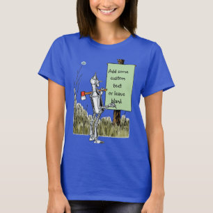  wizard voor Oz, Tinman Reading Sign T-shirt