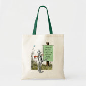 wizard voor Oz, Tinman Reading Sign Tote Bag (Voorkant)