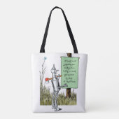wizard voor Oz, Tinman Reading Sign Tote Bag (Achterkant)
