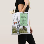 wizard voor Oz, Tinman Reading Sign Tote Bag (Dichtbij)