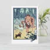  wizard voor Oz Yellow Brick Road Invitation Kaart (Staand voorkant)