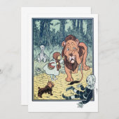  wizard voor Oz Yellow Brick Road Invitation Kaart (Voorkant / Achterkant)